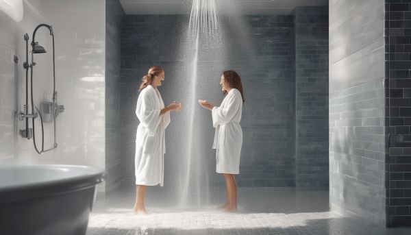 Véronique et Davina : un moment iconique sous la douche